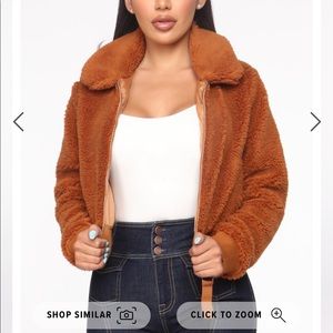 Fashion Nova Sherpa/Teddy  Jacket